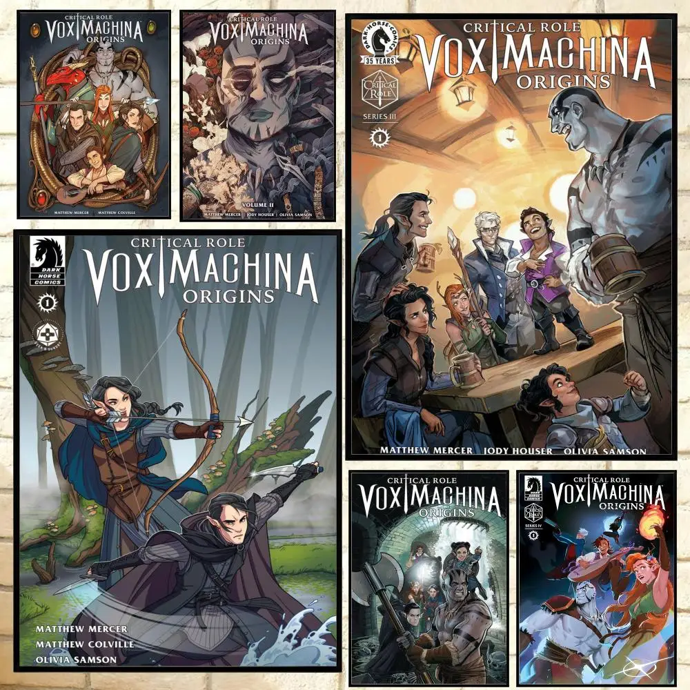 Anime T-The L-Legend of Vox Machina Poster, vielseitige HD-wasserdichte Wandkunst, selbstklebende Dekoration für jeden Raum, ideales Geschenk