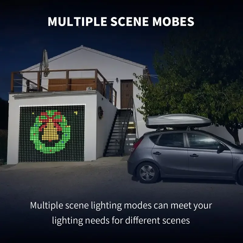 

400 светодиодов, умные занавески, гирлянды, 6,6x6,6 фута, рождественские гирлянды, меняющие цвет, синхронизация музыки, пульт дистанционного управления и управление через приложение