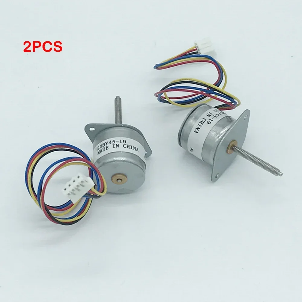 Mini 20MM Stepper Motor DC 5V 7.4V Lead 19cm Small 20BY45 Stepper Motor  2-Phases 4-Wire 3MM Threaded Axle Diameter