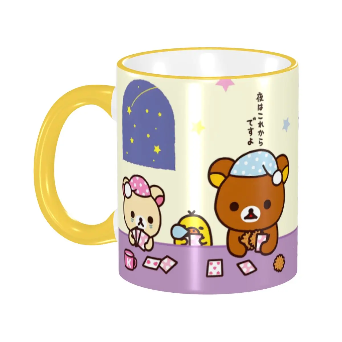 Custom R-Rilakkumas Coffee Mugs DIY Cute Cartoon Anime Cosmetic Kawaii Graphic Ceramic Tea Milk Mug