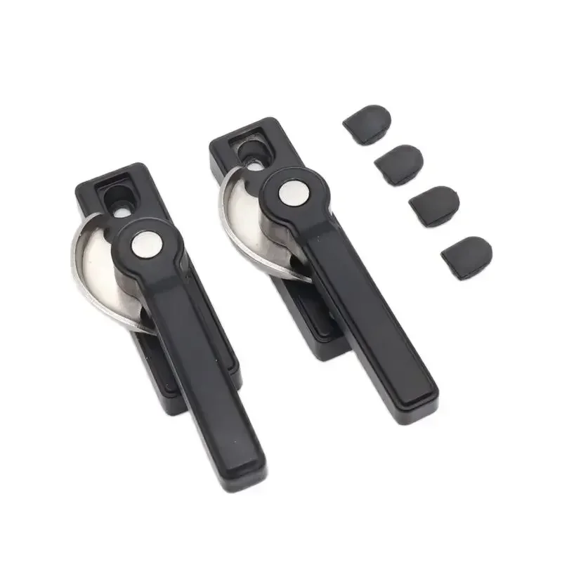 

JIANSHENG Двусторонний замок в форме полумесяца, алюминиевый, без левого и правого экрана, оконные двери и замки, высококачественная фурнитура для дверей и окон