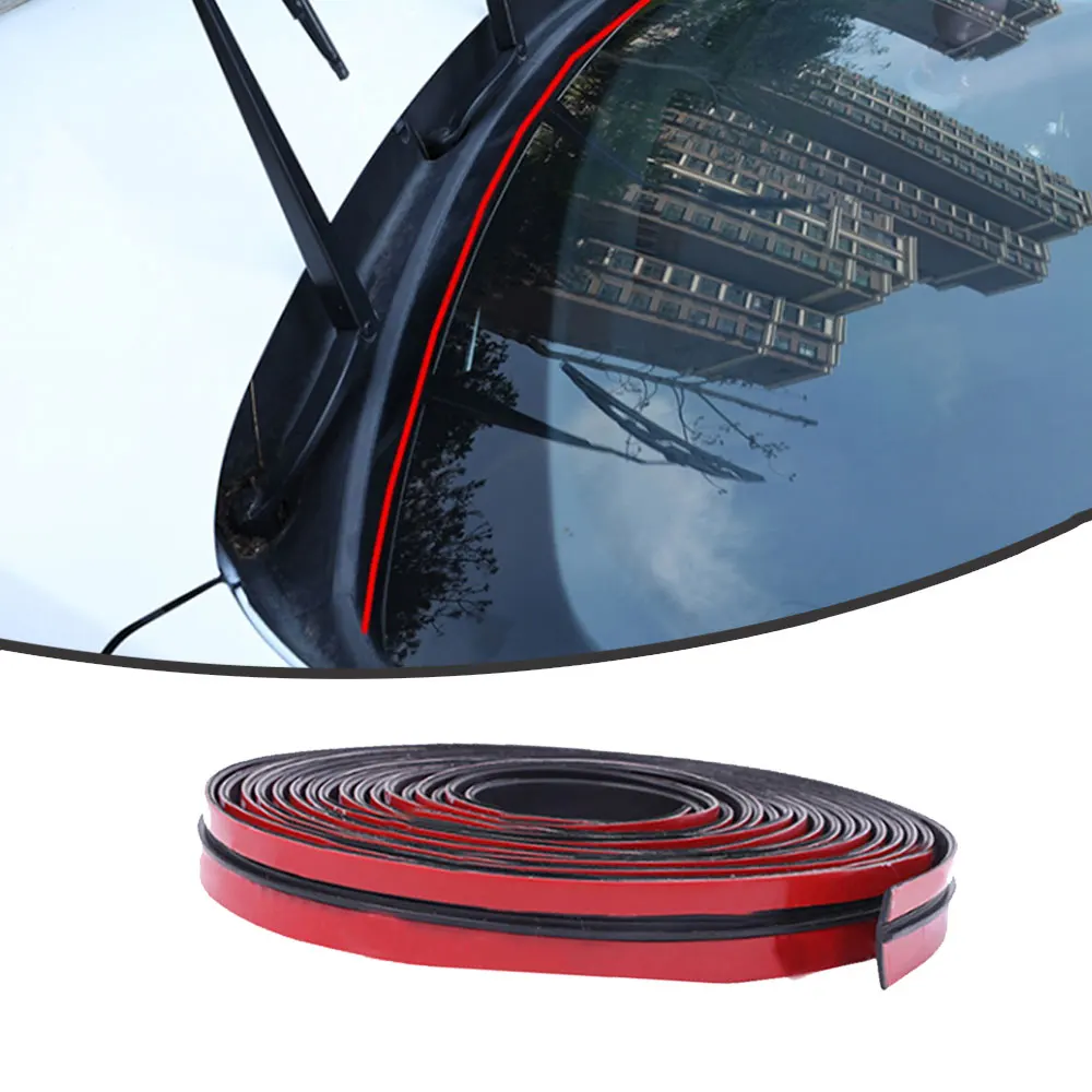 

1Pc 2M Automobile Rubber Soundproof Sealing Strip Car Sunroof Seal Car Windproof Glass T-shaped Seal Dust Stickers Car Styling