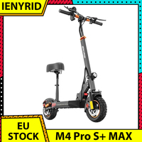 IENYRID M4 PRO S+ MAX Electric Scooter 10 Inch Off-road Pneumatic Tires 800W Motor 45km/h Max Speed 48V 20Ah Battery with Seat