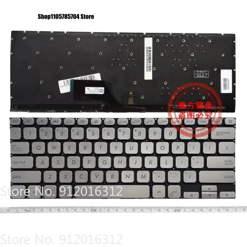 DL+New US Keyboard for ASUS 13 Adol13u Adol13f X330UA S13 S330 Laptop Keyboard With backlight
