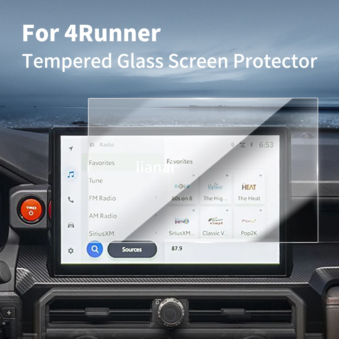 

Carplay Screen Protector Tempered Glass Protective Film Navigator Car Stickers Accessories For25 Toyota 4Runner