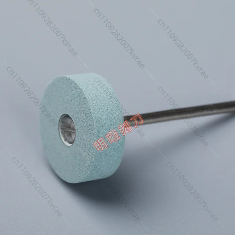 2 pcs 3.0mm Shank Small Grinding Wheel, T-shaped Grinding Head for Olive Core and Carving Knife Sharpening
