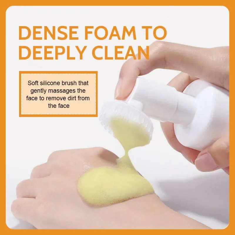 Turmeric Cleansing Mousse Deep Pore Purifying Foam Oil-controlling Facial Wash Brightening Skin Softening Hydrating Daily