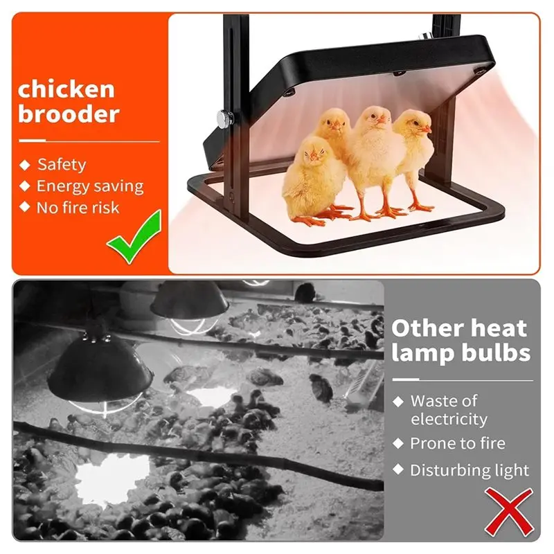 AT05-Intelligent Brooding Kiosk Small Pet Heating Plate Safety With EU Plug Temperature Control Chicken Heater
