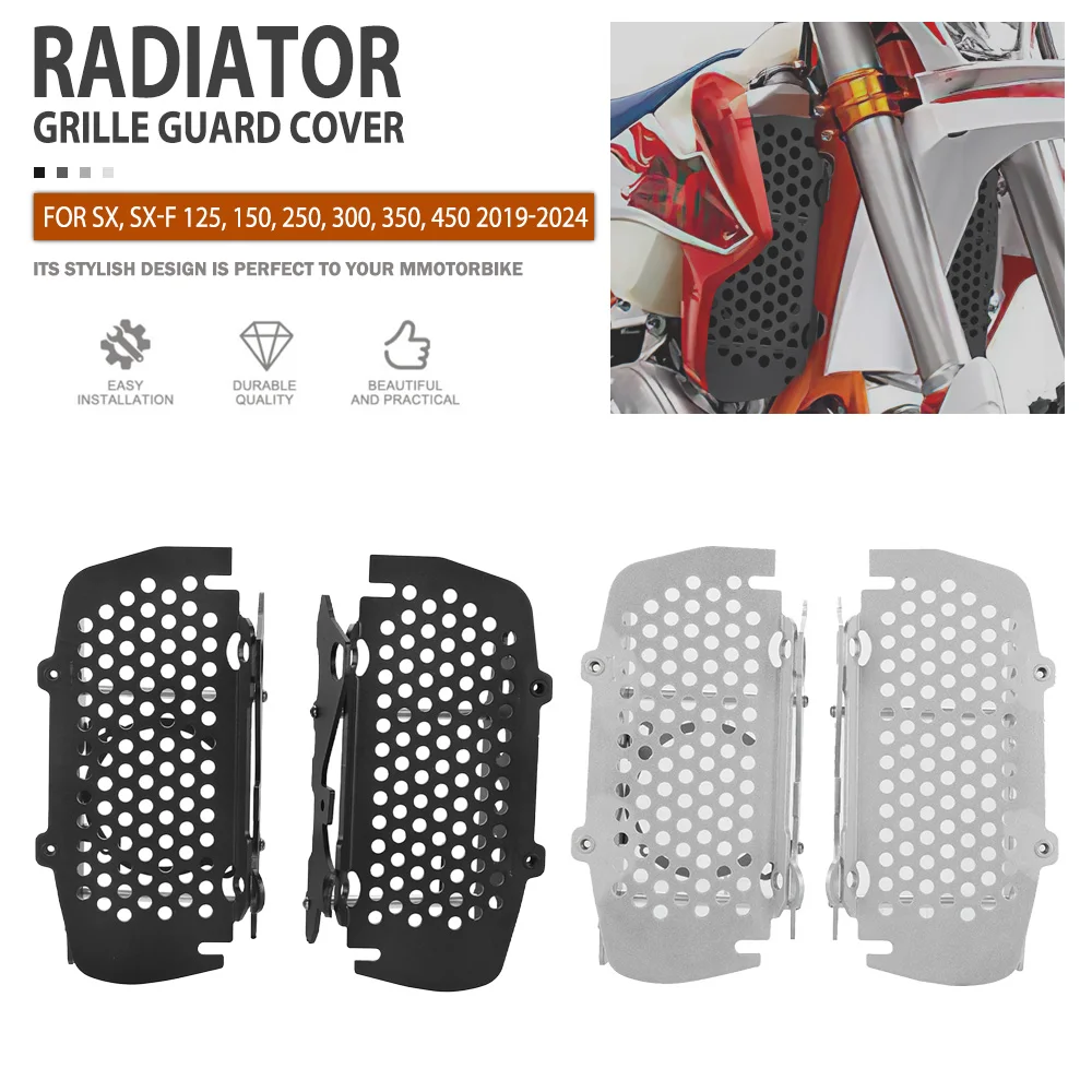 Radiator Guard FOR SX, SX-F 125, 150, 250, 300, 350, 450 2019 2020 2021 2022 2023 2024 Motorcycle Radiator Grille Cover Protect