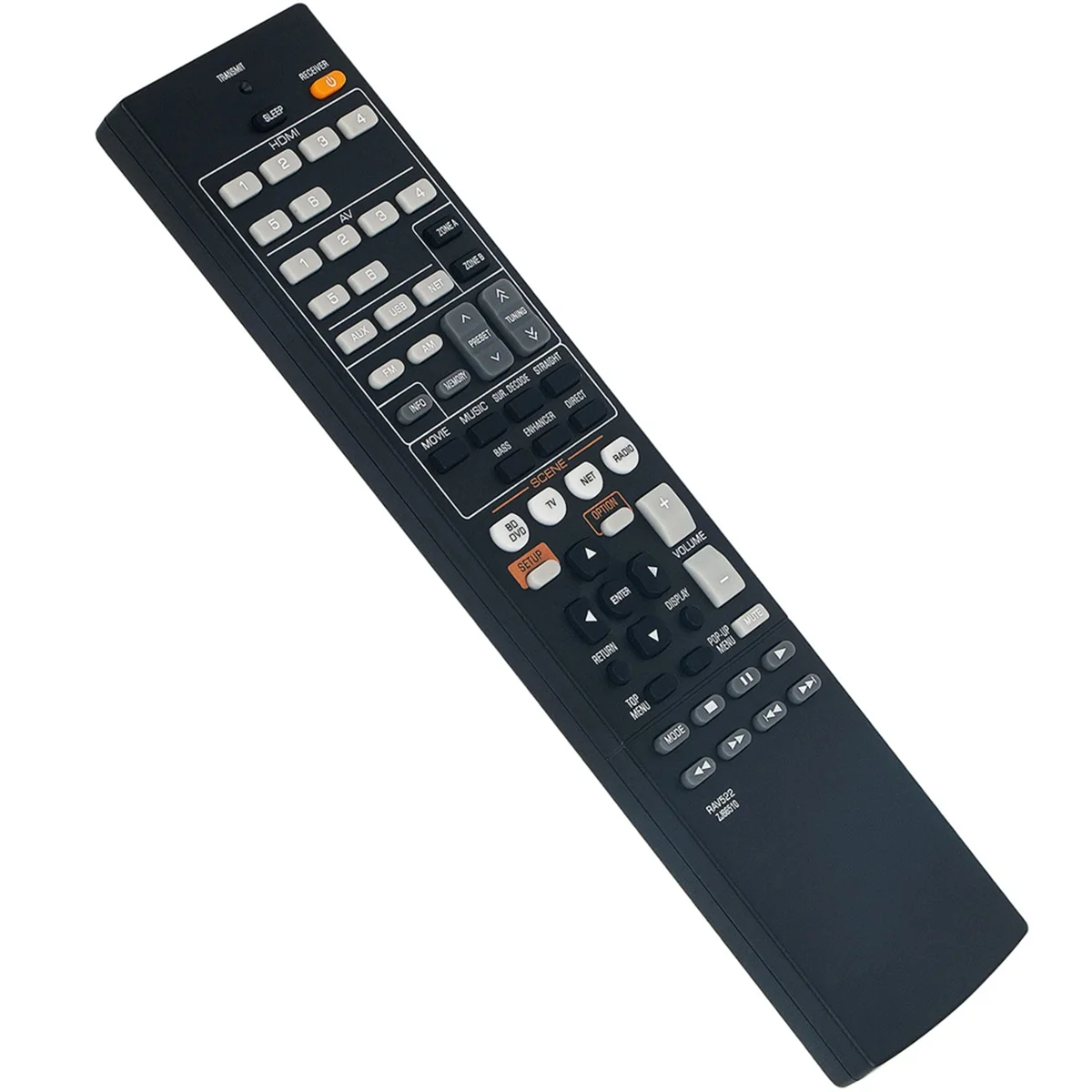 MAHA Reemplazo de control remoto RAV522 para receptor AV Yamaha RX-V477 RX-V577 RX-V477BL RX-V577BL RXV477 RXV577 RXV477BL