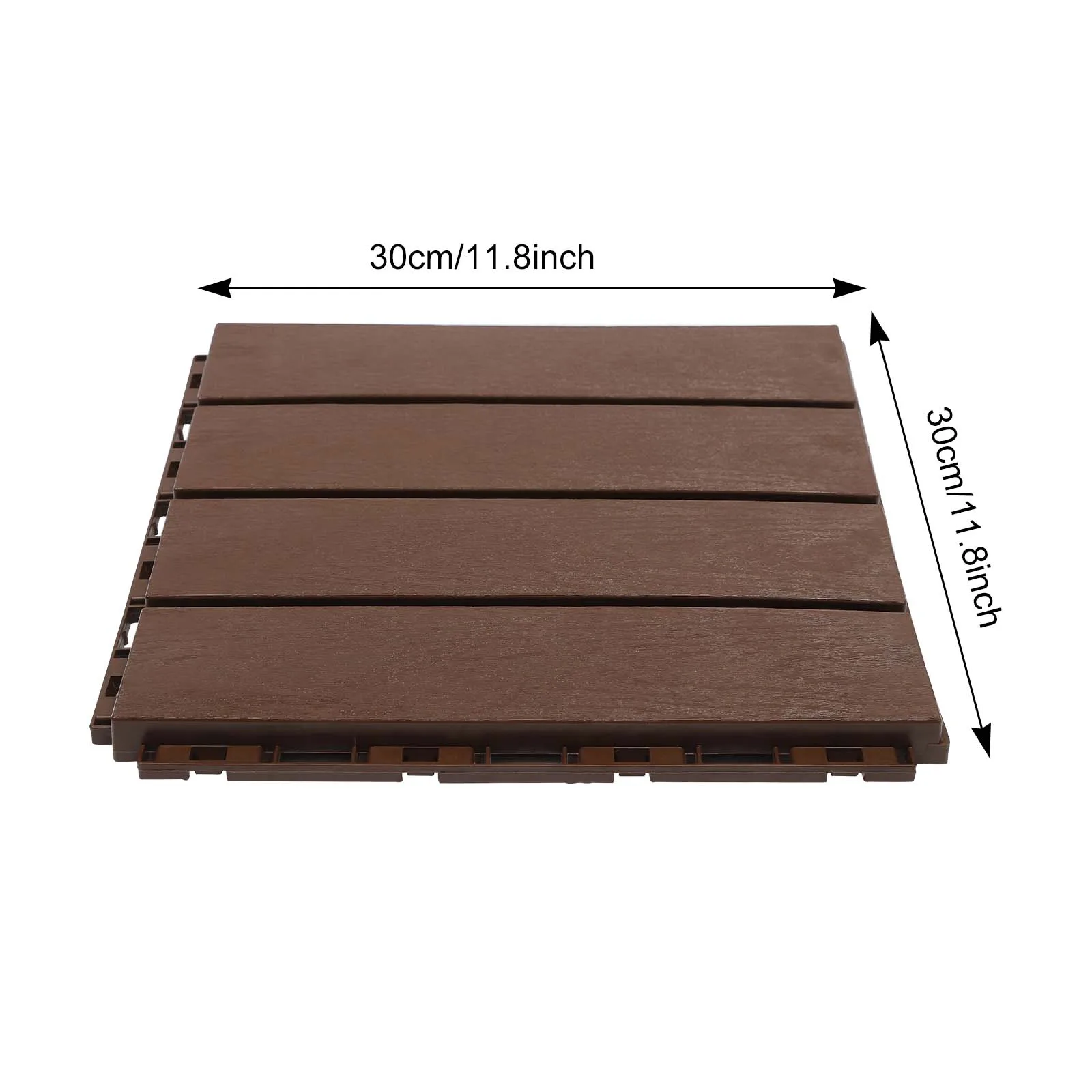 Interlocking Patio Deck Tiles, Waterproof, Non-Slip, Heat Resistant, Easy to Install, Durable for Outdoor Spaces