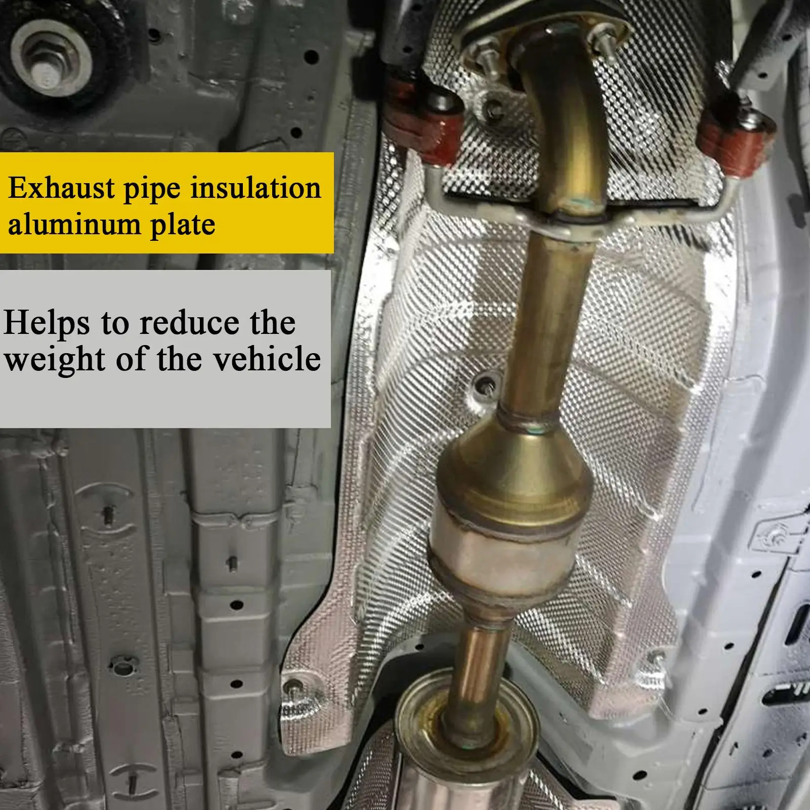 Aluminum Exhaust Wrap Automotive Aluminum Heat Shield Wrap Car Exhaust Pipes Sheet Engine Insulation Lightweight Protection