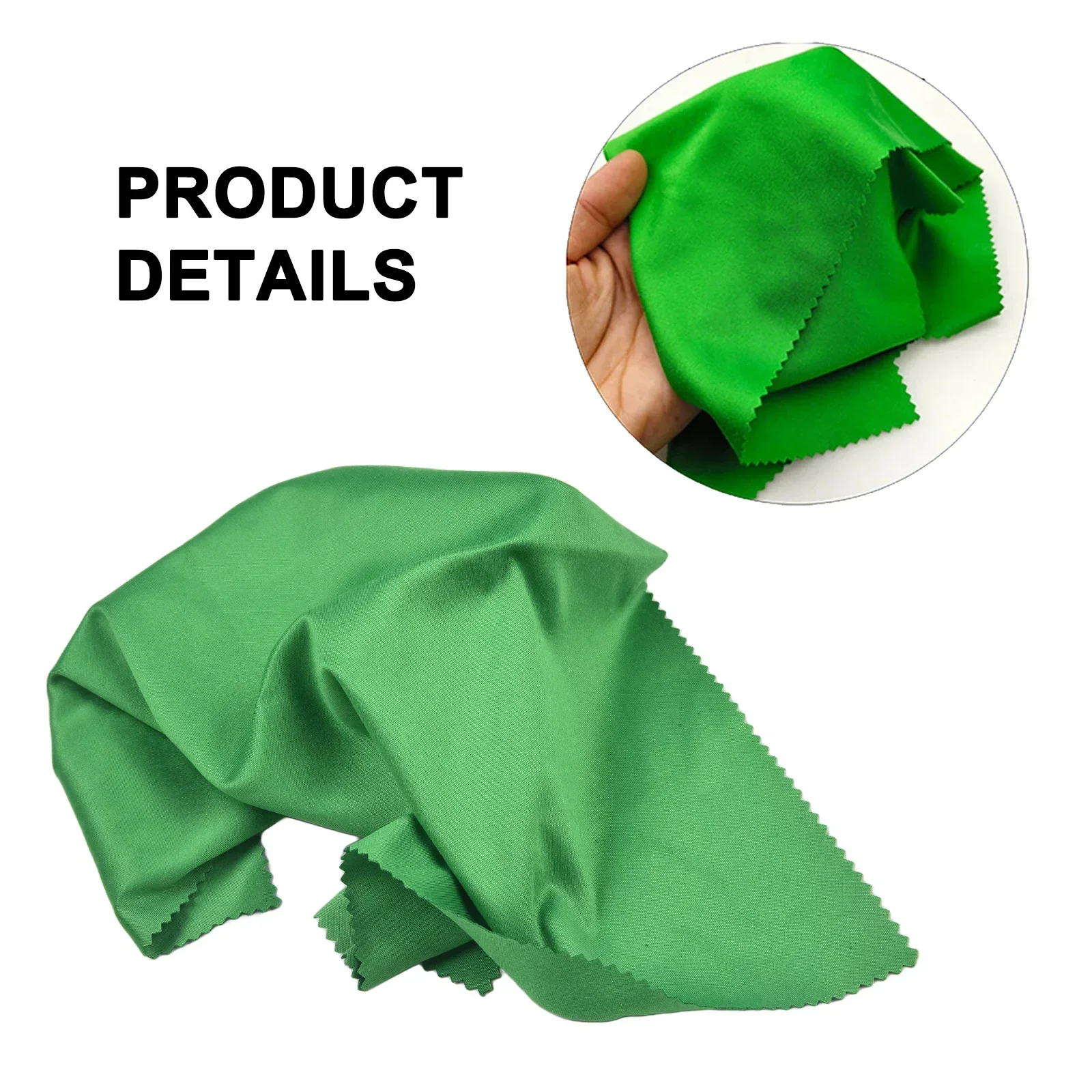 Microfiber Cleaning Cloth Wiping Polishing For Guitar Bass Violin Piano Green Professional Musical Instrument Accessories