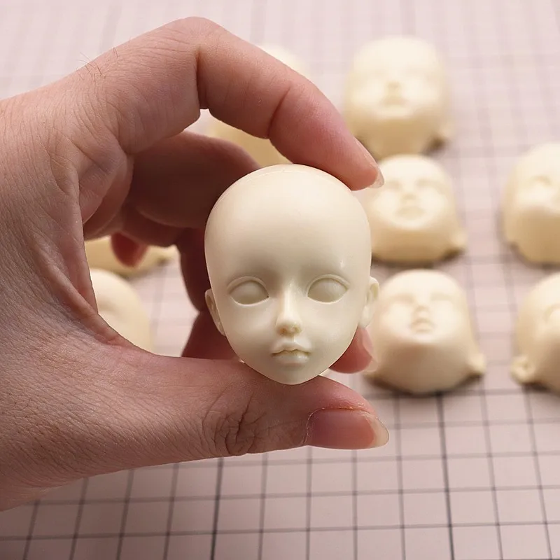 Soft pottery Q version silicone face mold ultra-light clay soft pottery fondant face mold bjd silicone SD baby face mold