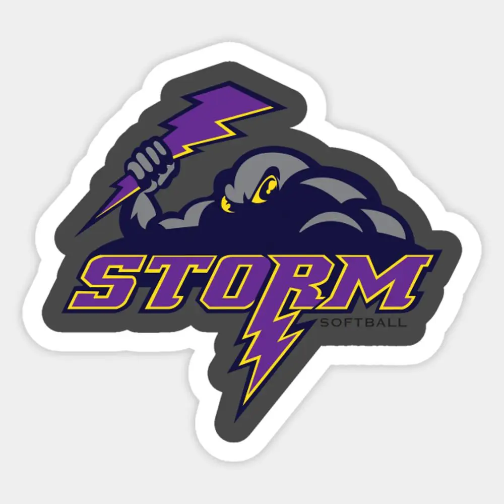 

Стикер для ноутбука Storm Softball, декор для спальни, автомобиля, милый мультяшный модный чемодан для общественных мест