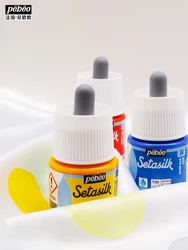 20/45ml Pebeo Setasilk Silk Painting for Dark/ Light Colored Fabrics, Including Black, Fine or Heavy Cotton, Wool,velvet,leather