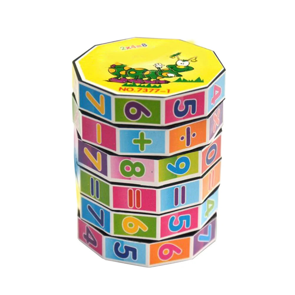 Number Puzzle Cube Kids Mathematics Learning Game Educational Gift for Children Portable Travel Brain Teaser Stem Activity