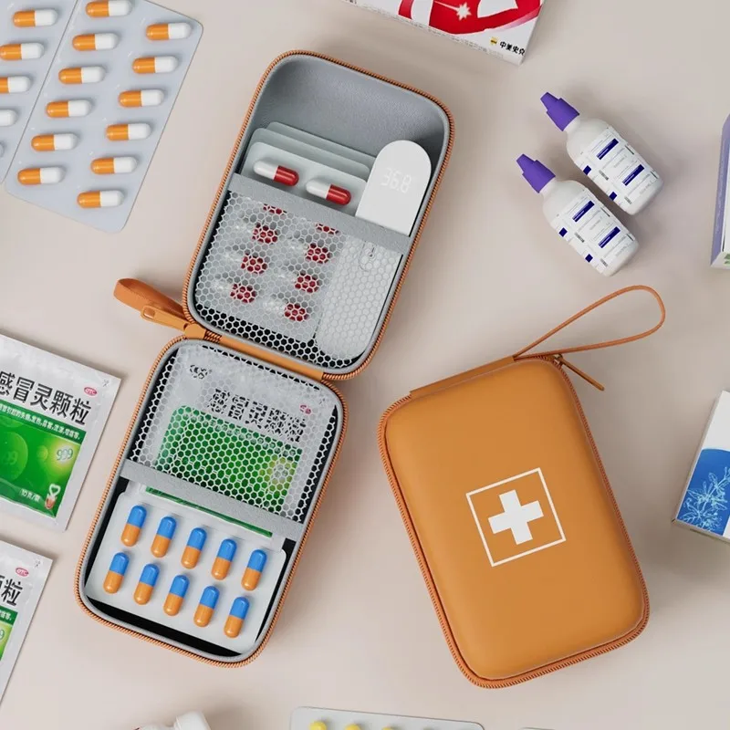 حقيبة صغيرة محمولة لتخزين السفر، طب صغير للطوارئ للخروج #3
