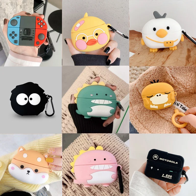 

3D Cartoon Case For Huawei Freebuds 6i 5i 4i 4 Pro Pro2 Pro3 Pro4 Silicone Cute Earphone Shockproof Earbuds Protective Cover