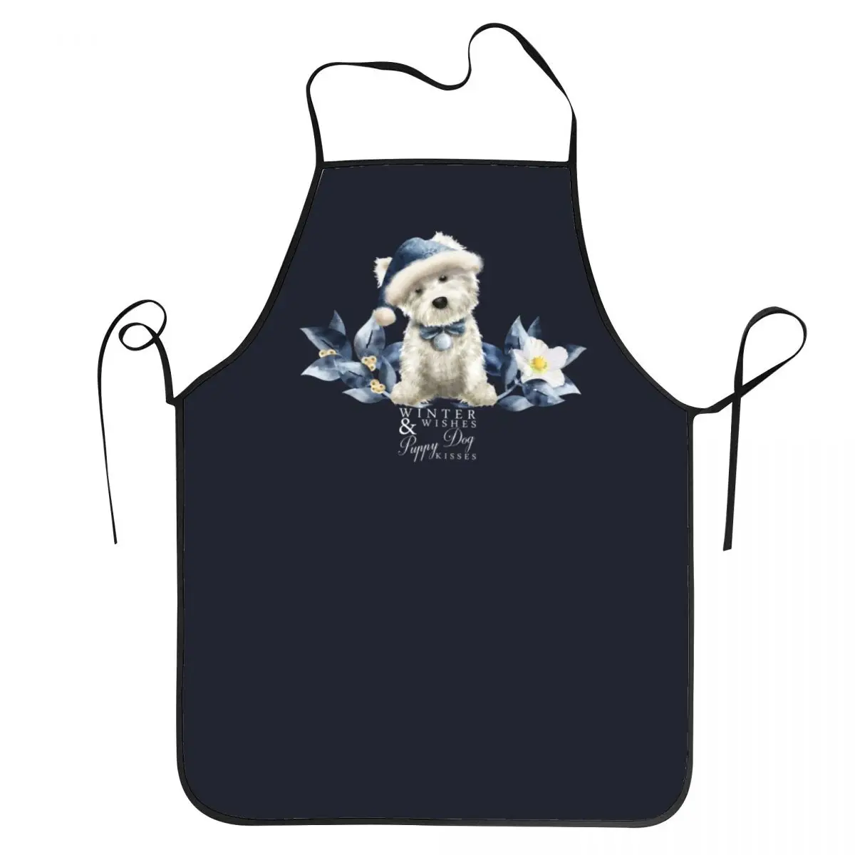 Cute West Highland White Terrier Dog Aprons Women Men Westie Puppy Adult Unisex Kitchen Chef Bib Tablier Cuisine Cooking Baking