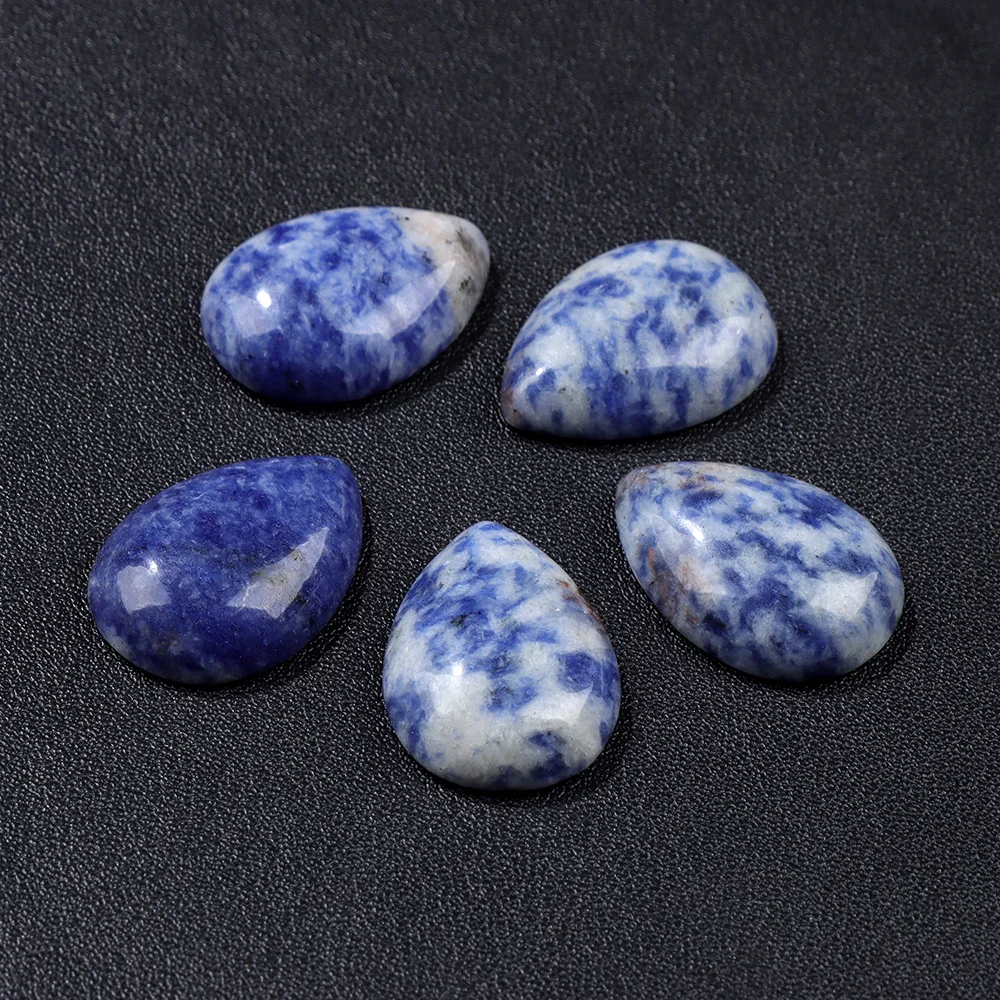 18X25MM Multi-color Natural Stone Cabochon Water Drop Shape Agat Quartz Opal Cabochons Stone For Jewelry Making DIY Accessories