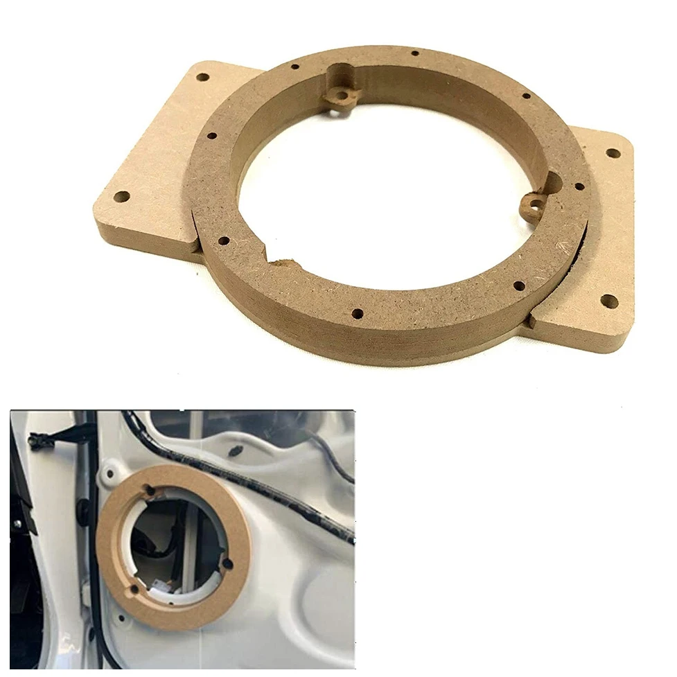 Car Speaker Spacer Wooden Speaker Mounts for Suzuki Jimny JB64 JB74 2018-2020 Car Audio Horn Refit Rings Mat Mount