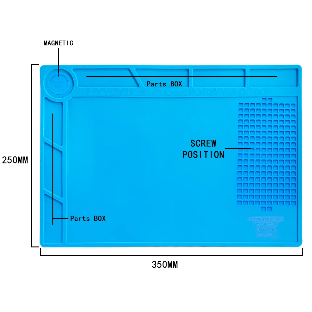 ESD Heat Insulation Working mat Soldering Station Iron Phone Computer Repair Mat Magnetic Heat-resistant BGA  Insulator Platform