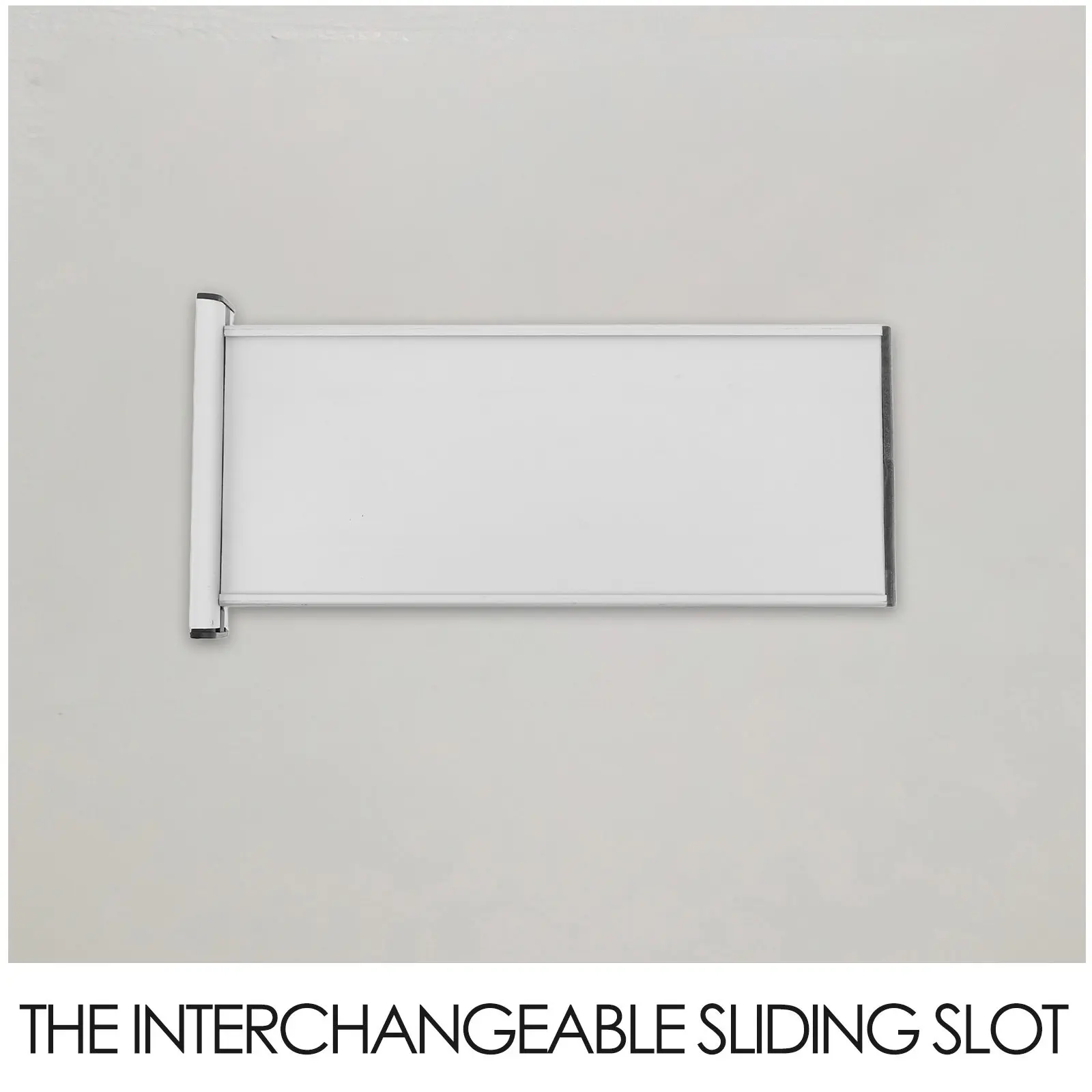 Aluminum Alloy Double Sided Blank Door Name Plate Holder Business Office Door Sign Wall Mounted Office Name Plate