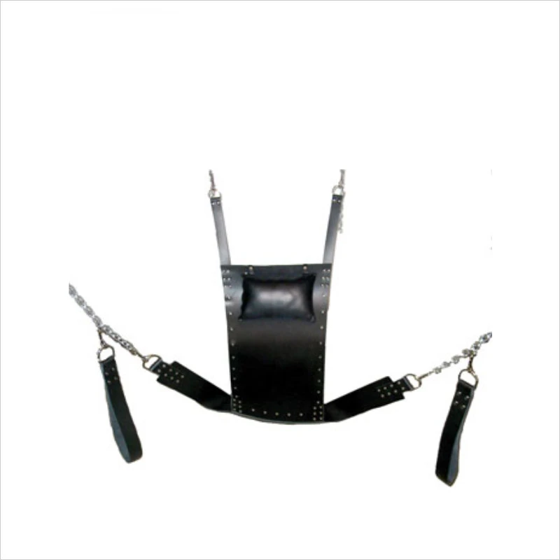 Leg splitter for men and women to easily reinforce leather hanging mattress with gravity-free swing.