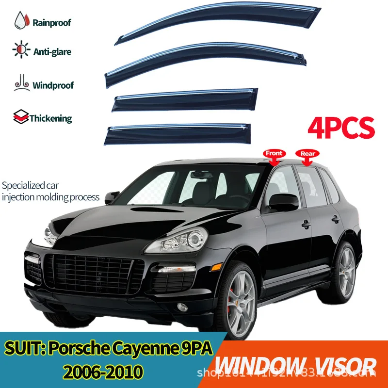 

Подходит для Porsche Cayenne, солнцезащитный козырек от дождя и блеска бокового окна Cayenne 2006-2010, оконный козырек