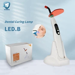 Lampada per polimerizzazione dentale Fotopolimerizzatore LED wireless 1200-1500 mw/cm2 Attrezzatura per materiali per odontoiatria per la cura della resina