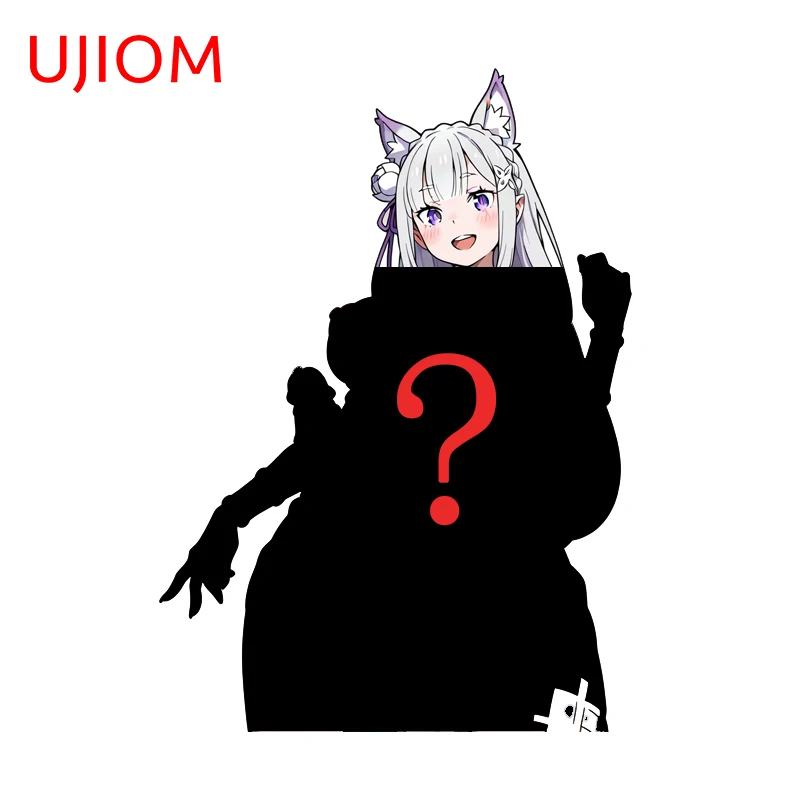UJIOM Emilia Artistic Fox Ears Wall Sticker Popular Interesting Waterproof PVC Decal Suitable For Cupboard Vestibulec Decor