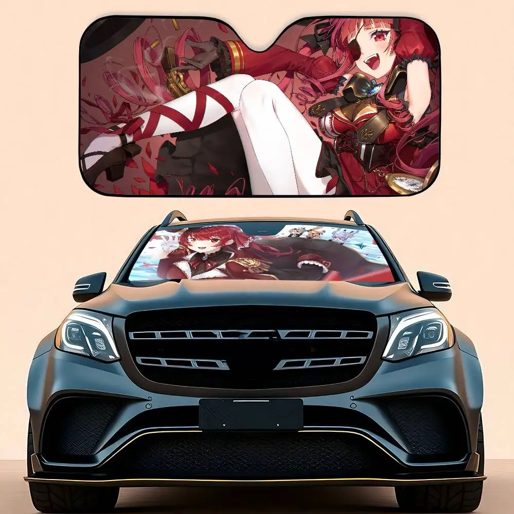 أنيمي الفتيات هوشو البحرية سيارة ظلة سيارة ظلة يغطي غطاء الزجاج الأمامي العالمي للطي قناع
