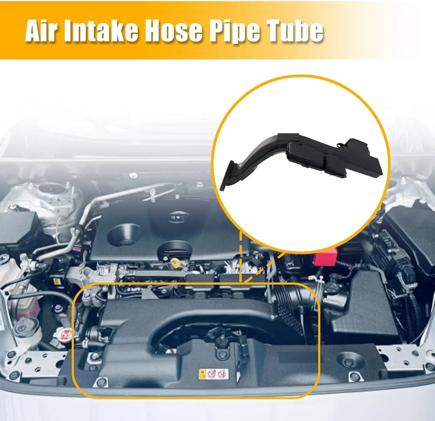 Engine Air Cleaner Intake Inlet Duct Hose Tube 17750-F0070 Compatible with Toyota Rav4 2019 2020 2021 2022 Replace