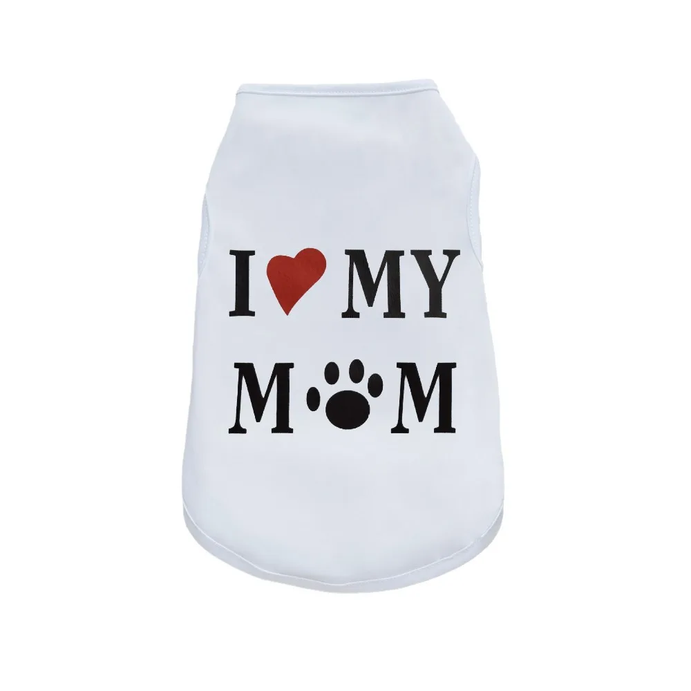 Thin Style Dog Clothes Spring Summer Breathable 5 Size Dog Cat T Shirt Polyester Soft Puppy Vest for Small Medium Pet