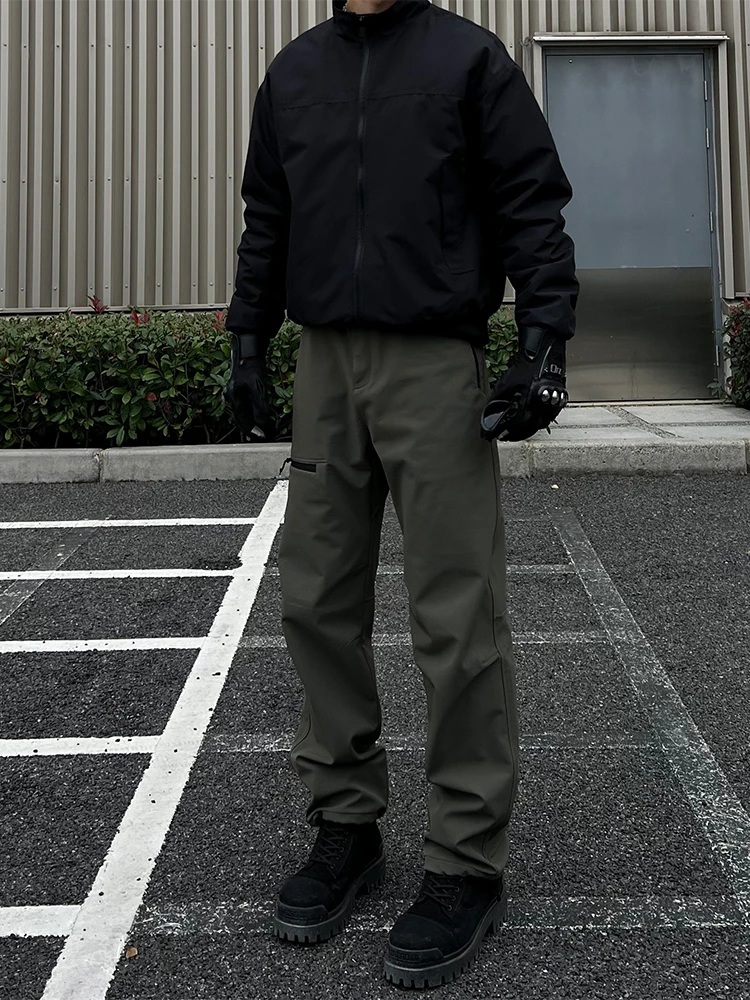 

Thiened Fce Winter Tactical Cargo Pants Men's een Tee-Proof ell Pants Mountain Climbing Workwear Straight Leg...