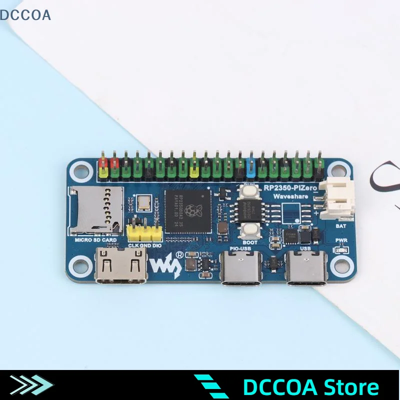 Placa de desenvolvimento RP2350-PiZero Raspberry Pi Pico 2 Base em RP2350B 16M Flash DVI PIO-USB Interface Microcontrolador