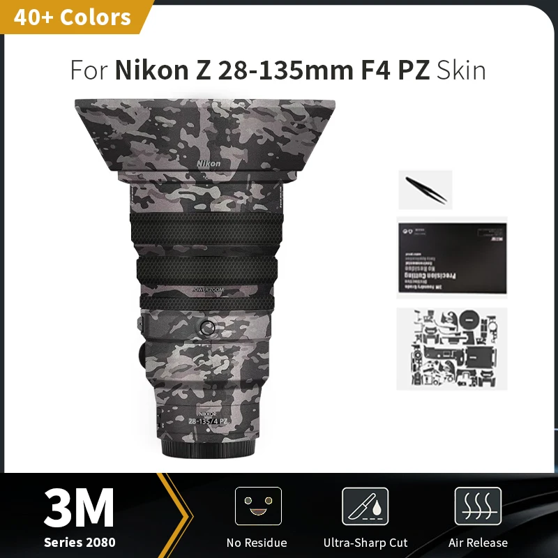 For Nikon 28-135mm Skin Nikon Z 28-135mm F4 PZ Lens Sticker Scratch-resistant protective film full coverage protection