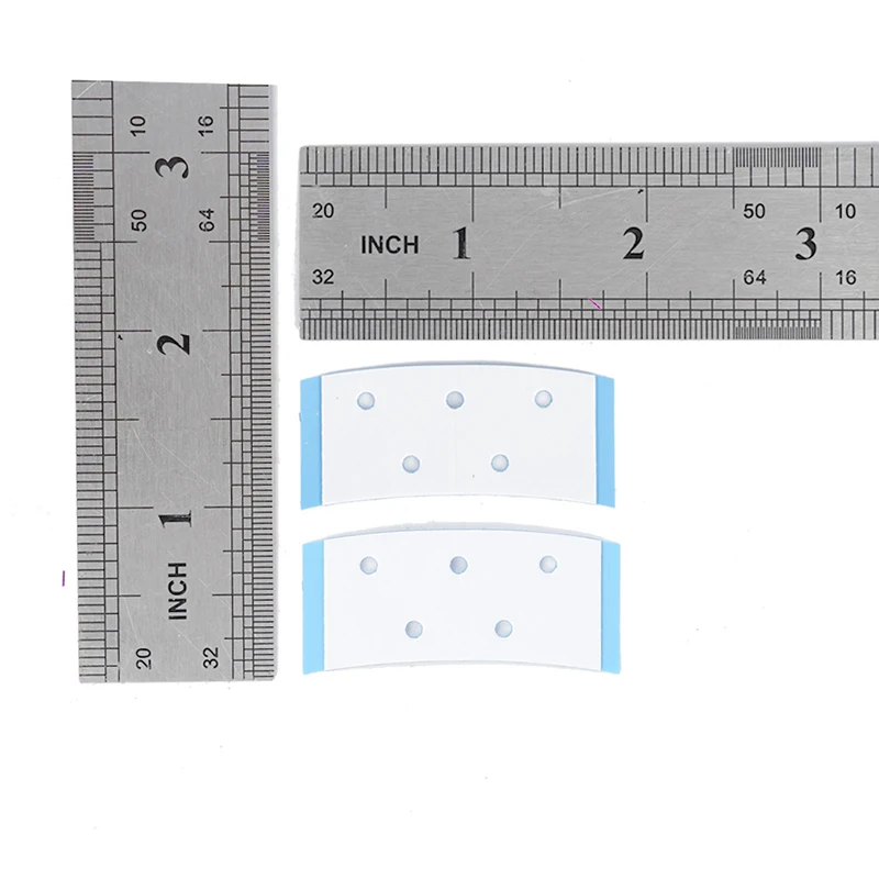 Cinta transparente para el pelo de doble cara, 36 piezas, adhesivos azules con agujeros pequeños, cinta impermeable para tupé/pelucas de encaje