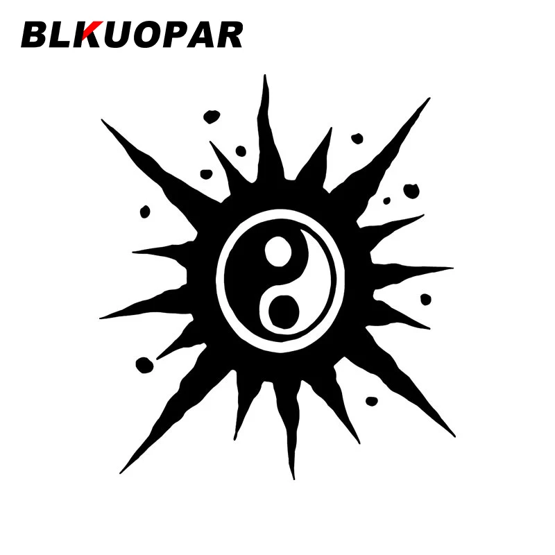 

BLKUOPAR Gossip Tai Chi Sun Artistic Pattern Silhouette Car Sticker Sunscreen Decal Graphics Die Cut Bumper Trunk Car Styling
