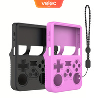 Velec Silicone Protective Case For R36S Handheld Game Console Fashion Cover Anti-Scratch 360 Full Cover Shockproof Accessories