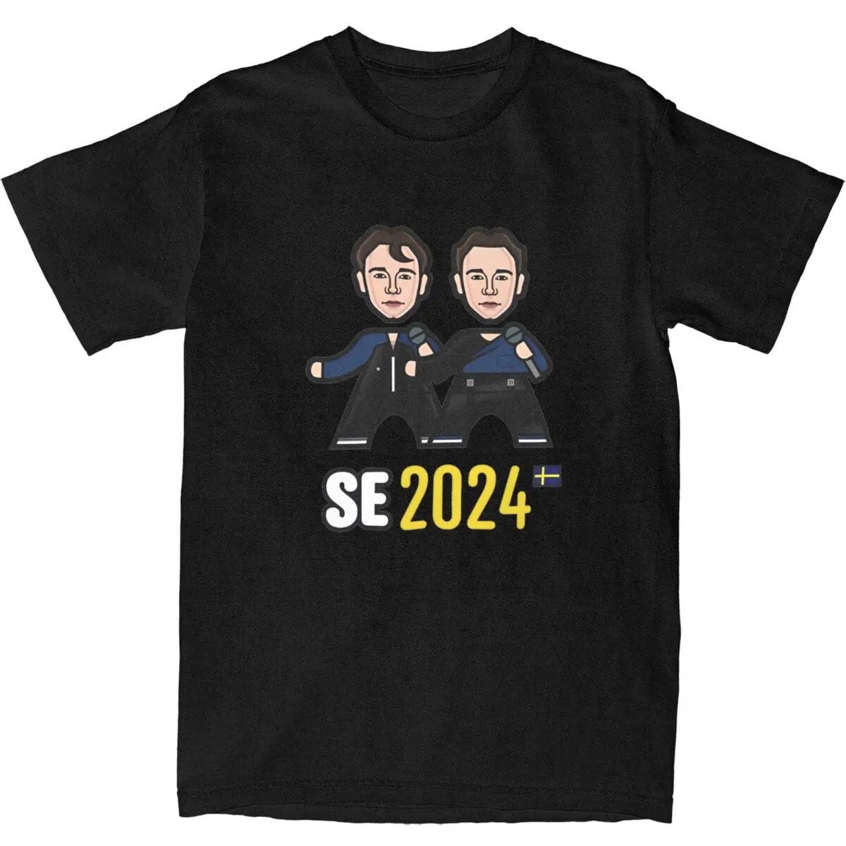 2024 Marcus Martinus T Shirt Men Eurovisioned Sweden Street Style 100% Cotton T-Shirts Beach Crewneck Harajuku Tees Oversized