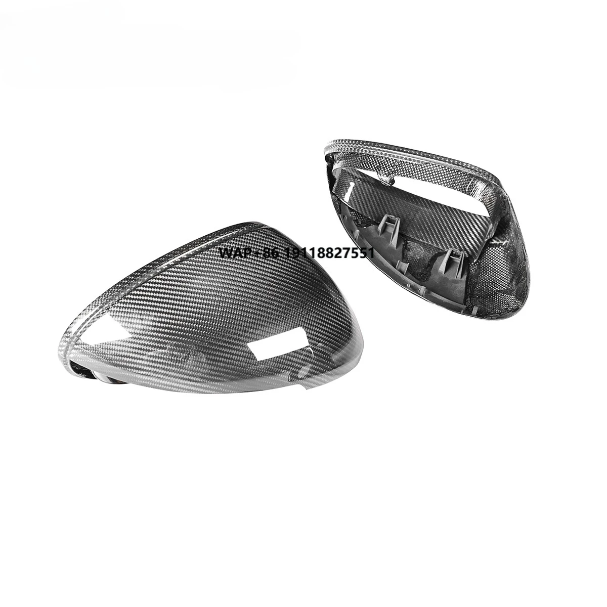 KM New Style Dry Carbon Fiber Mirror Cover Extendable LHD RHD for Macan 2014-up 95B.1 95B.2 95B.3 Mirror Case Replacement for