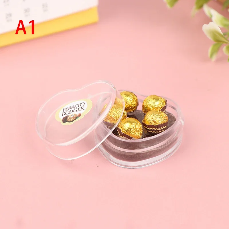 1: 12 maison de poupée Mini chocolat boîte-cadeau Mini modèle jeu cuisine nourriture poupée accessoi