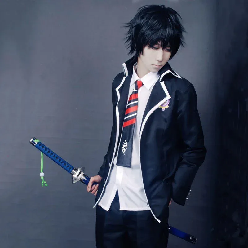 CyAnime Ao No Exorcist Косплей Синий Экзорцист Рин Окумура Косплей Костюм Okumura Юкио Косплей Школьная форма Мужской костюм на Хэллоуин