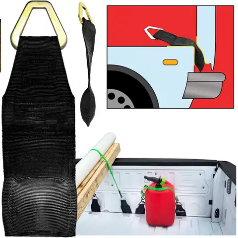 จุดยึดเตียง สายรัดวงล้อที่ปลอดภัย สายรัดหรือสายรัดสินค้าไปยังเตียงรถบรรทุก