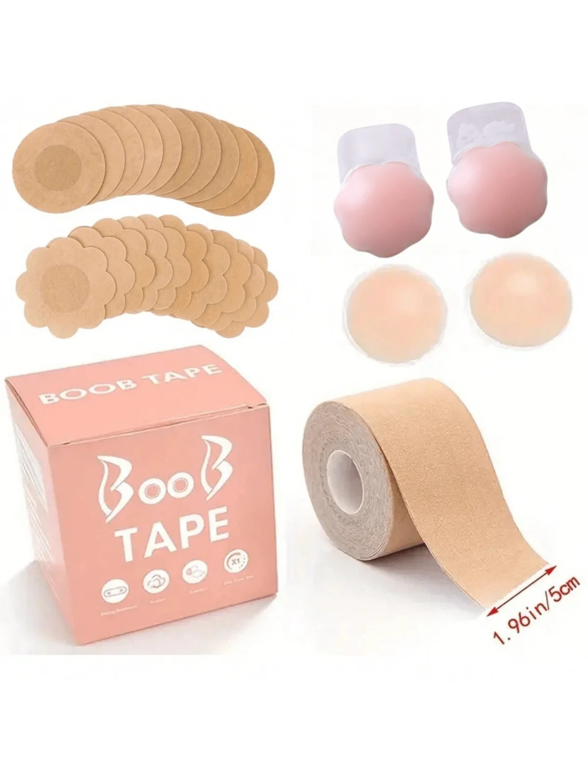 Lift breast tape Invisible breathable pull up chest lift muscle tape Chest bandage,  Invisible Breast Lift Tape, Breast Enhancin