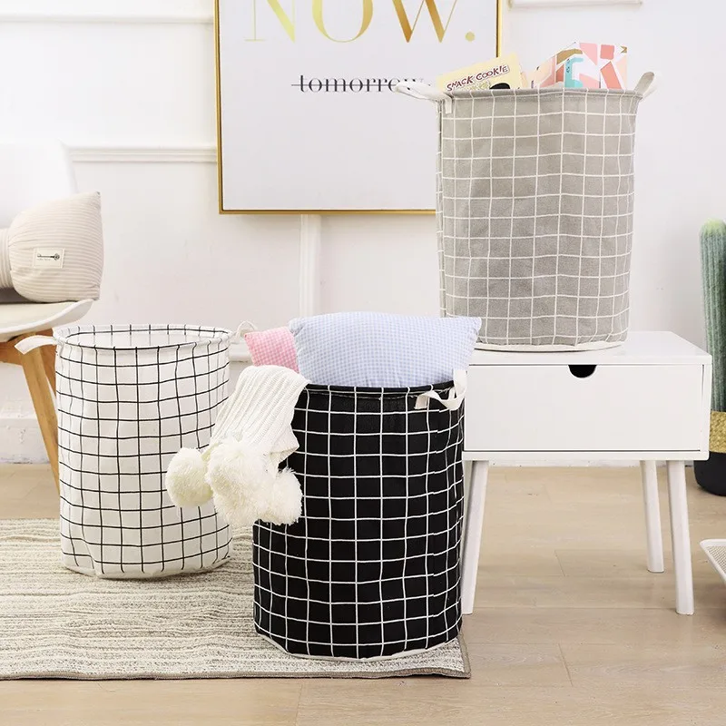 

Household Fabric Clothes Dirty Clothes Basket Storage Bucket for Dirty Clothes Folding Storage Basket Laundry Basket Convenient