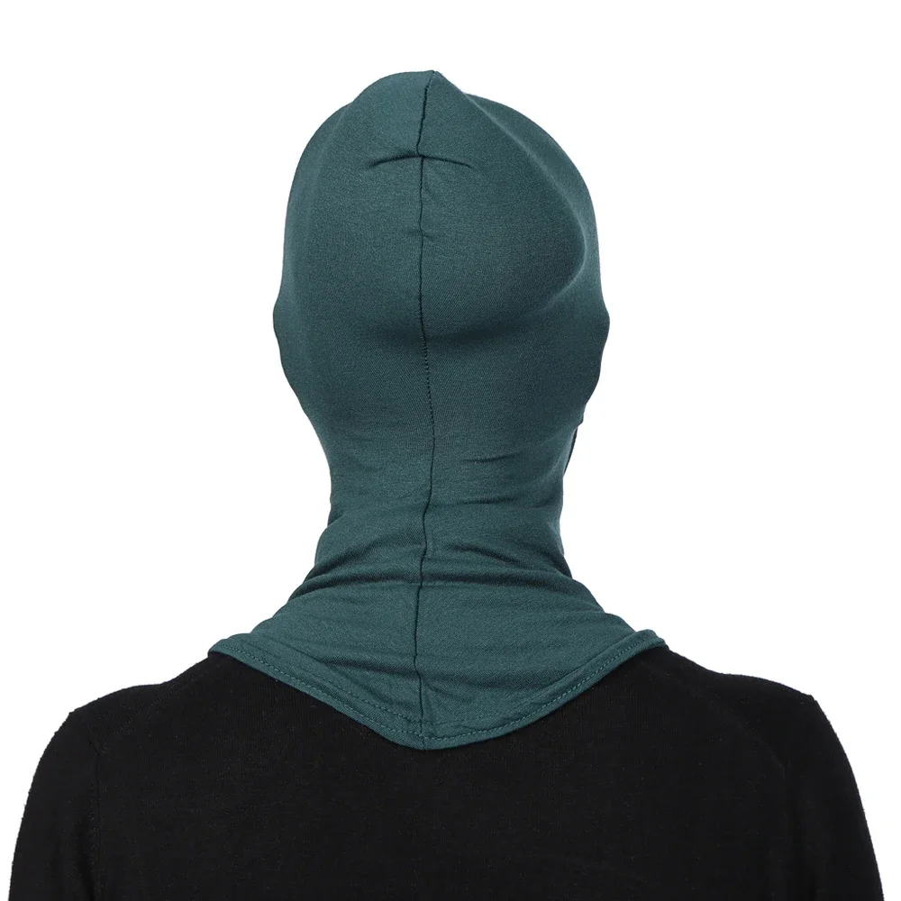 มุสลิม Hijab ด้านในธรรมดาหมวก Headscarf คอเต็มรูปแบบกระดูก Bonnet Ramadan อิสลาม Underscarf Beanies Skullies Head Wrap Ninja