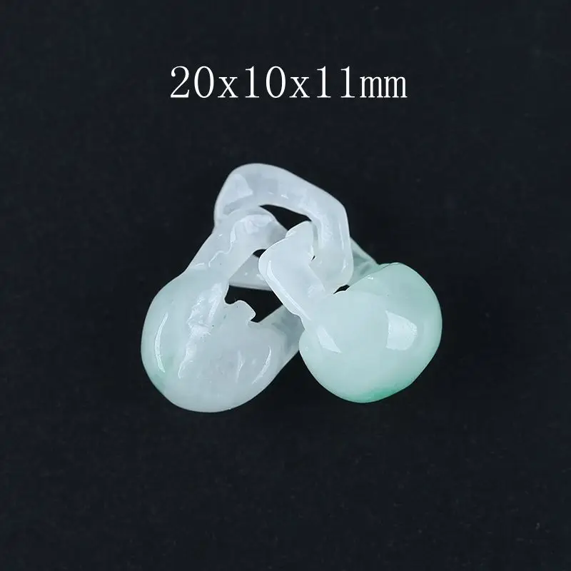 Natural Jadeite Necklace Accessories Luxury Sexy Young Girls Fashion Charm Elegant Pendant Fine Jewelry Gifts 20x10x11mm 4.3g